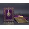 Laserbedrucktes Plexiglas, violetter Samtumschlag, Luxus-Einladungskarte mit Quasten - Alyans 2007