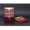 Luxe trouwkaart met lasergesneden paarse fluwelen envelop - Alyans 2010