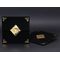 Carte de mariage de luxe avec feuille d'or et enveloppe en velours noir - Alyans 2014