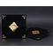 Gold Leaf Detail Luxury Wedding Card with Black Velvet Envelope - Alyans 2014