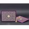 Carte de mariage de luxe avec enveloppe en velours violet découpée au laser - Alyans 2025