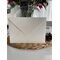 14x20 Cm, Luxury Cardboard, Horizontal Triangle Flap - Cream Envelope