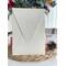 14x20 Cm, Luxury Cardboard, Vertical Triangle Flap - White Envelope