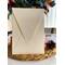 14x20 Cm - Vertical Envelope with Triangle Flap - Luxury Ivory Cream Color Cardboard