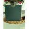 16x16 Cm - Square Format - Open Mouth - Dark Green Envelope