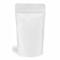 Matte White Aluminum Foil Stand Up Pouch with Zip Lock – 8,5x14,5x2,5 cm