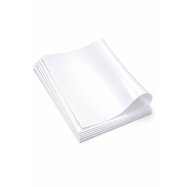 50x70 cm Glossy White PVC Acetate