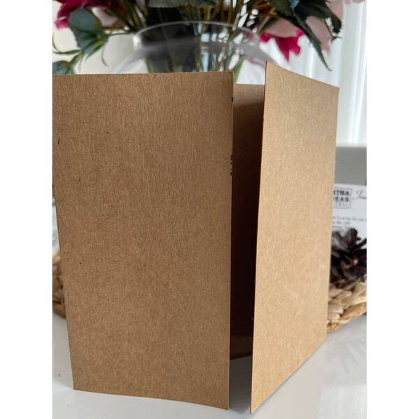 16x16 Cm Open Flap Envelope - Luxury Kraft Cardboard