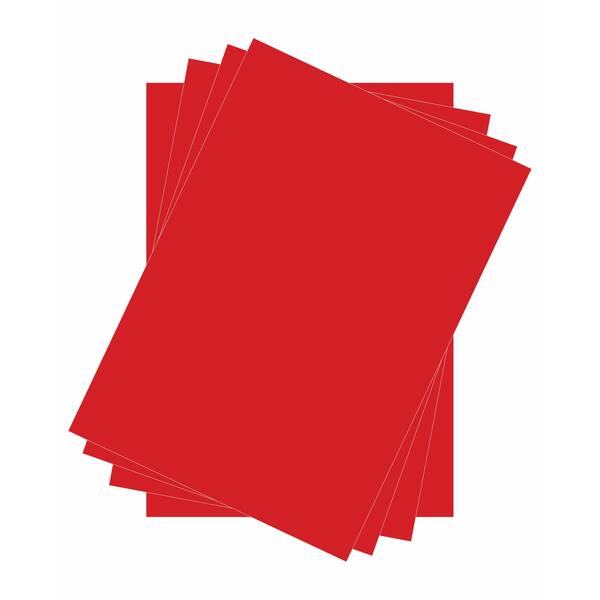 Red Colour Luxury Cardboard - A4 Size and 35x50 cm size