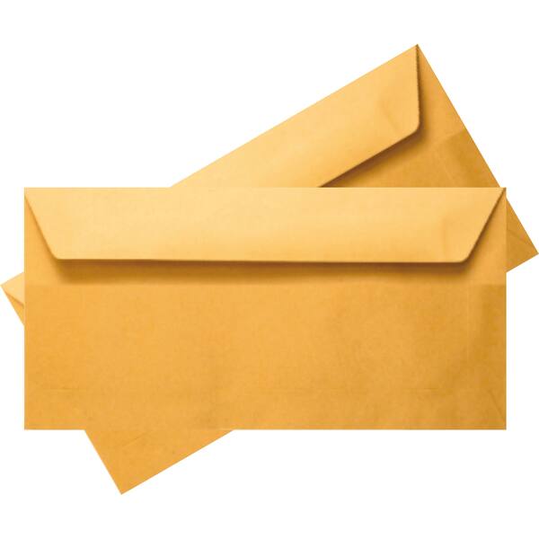 Self-Seal Business Letter Envelopes, Peel and Seal Closure, Manila Paper