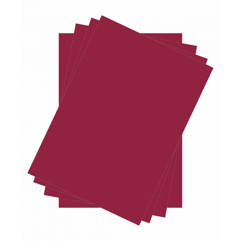 Cartoncino Lusso Colore Bordeaux - Formato A4 e formato 35x50 cm