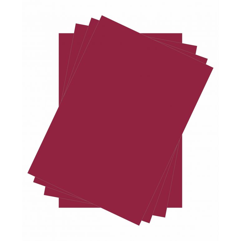 Cartoncino Lusso Colore Bordeaux - Formato A4 e formato 35x50 cm