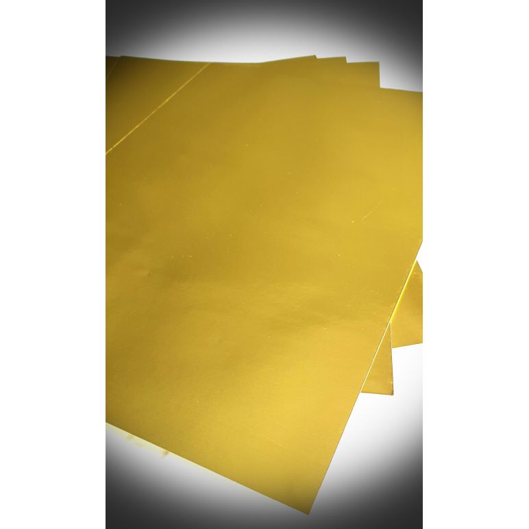 Goldfarbenes, selbstklebendes Etikett – A4 – 50 Blatt