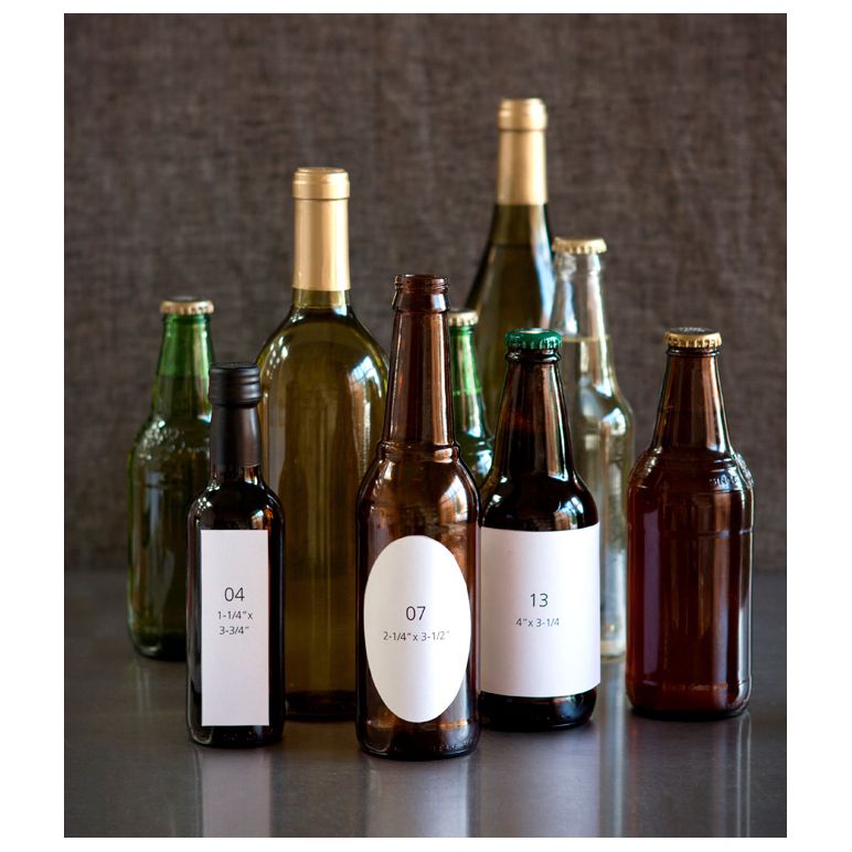 Autocollant pour bouteille en verre et bouteille de vin, étiquette brillante, format A4, 100 feuilles