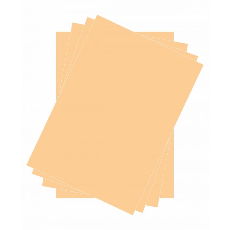 Carton Luxe Couleur Saumon - Format A4 et format 35x50 cm