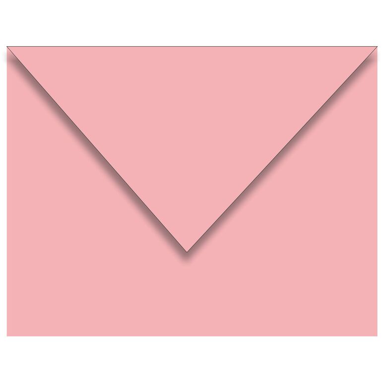 7x9 cm, kleiner rosafarbener Umschlag, 80 g